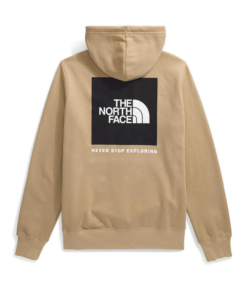 Men's Box Nse Pullover Hoodie Khaki Stone