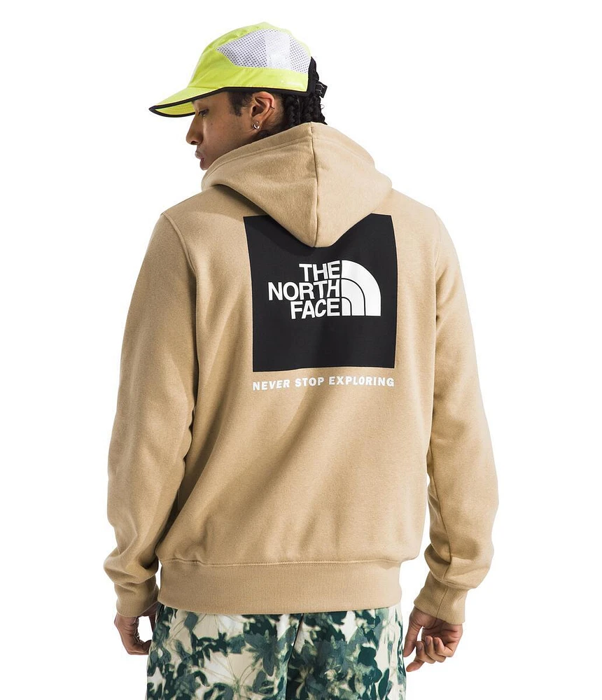 Men's Box Nse Pullover Hoodie Khaki Stone