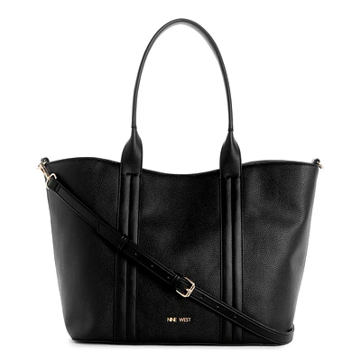 Kyndall Trap Tote W/Pouch Black