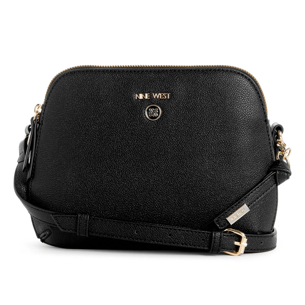 Eliena Mini DBL Zip Crossbody Black