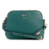 Eliena Mini DBL Zip Crossbody Bottle Green