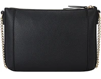 Basil Top Zip Crossbody Black