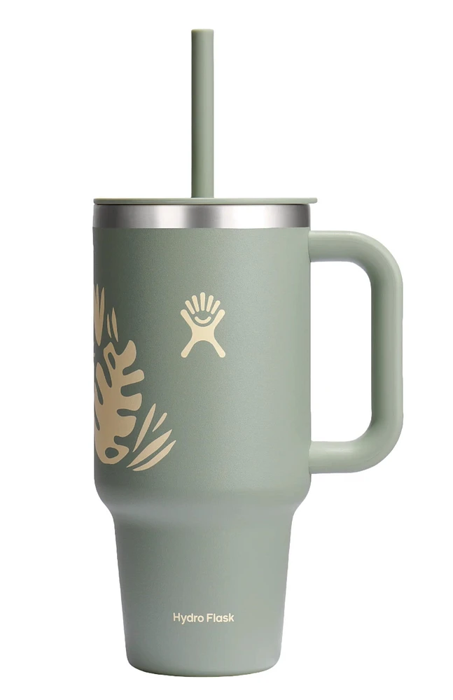 32oz Travel Tumbler Agave Print