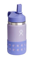 12oz Kids Wide Mouth Straw Lid Wisteria