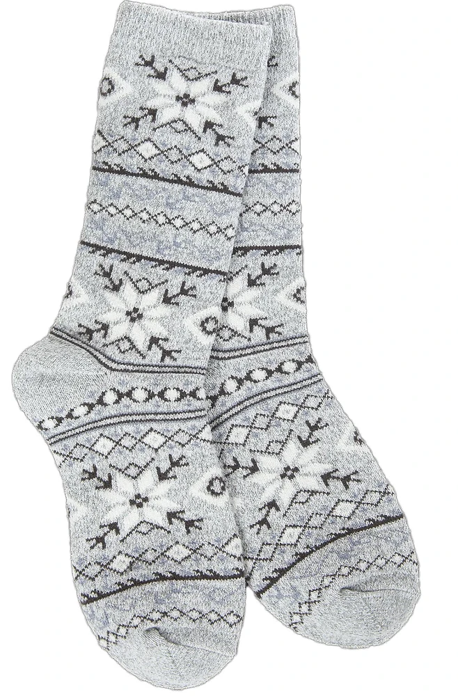 Holiday Mini Crew Fair Isle Grey