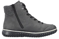 Anthracite Warm Lined Lace Up Boot