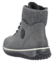 Anthracite Warm Lined Lace Up Boot