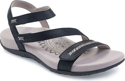 Gabby Adjustable Quarter Strap Sandal Black