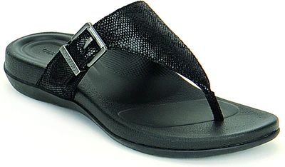 Rita Adjustable Thong Sandal Black