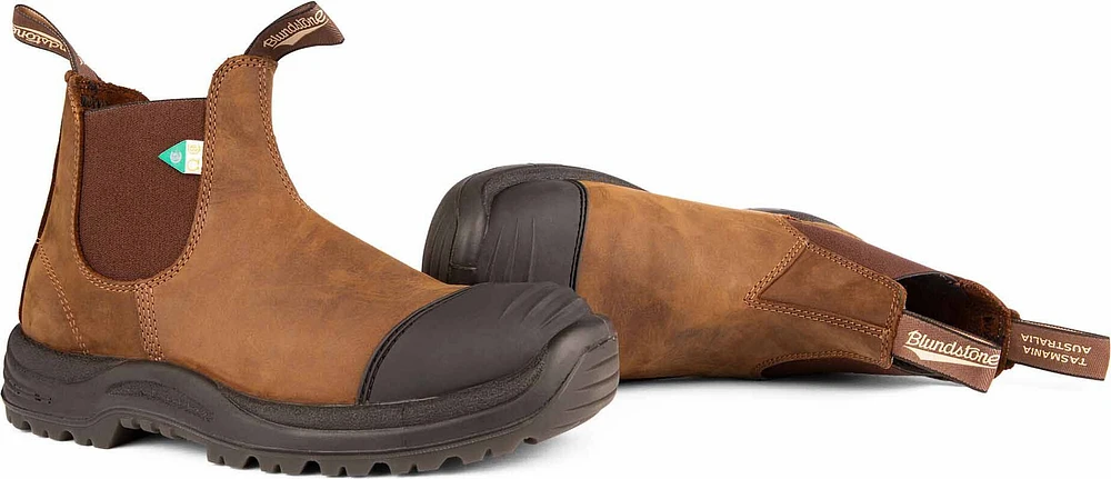 Blundstone 169 - Work & Safety Boot Rubber Toe Cap Saddle Brown