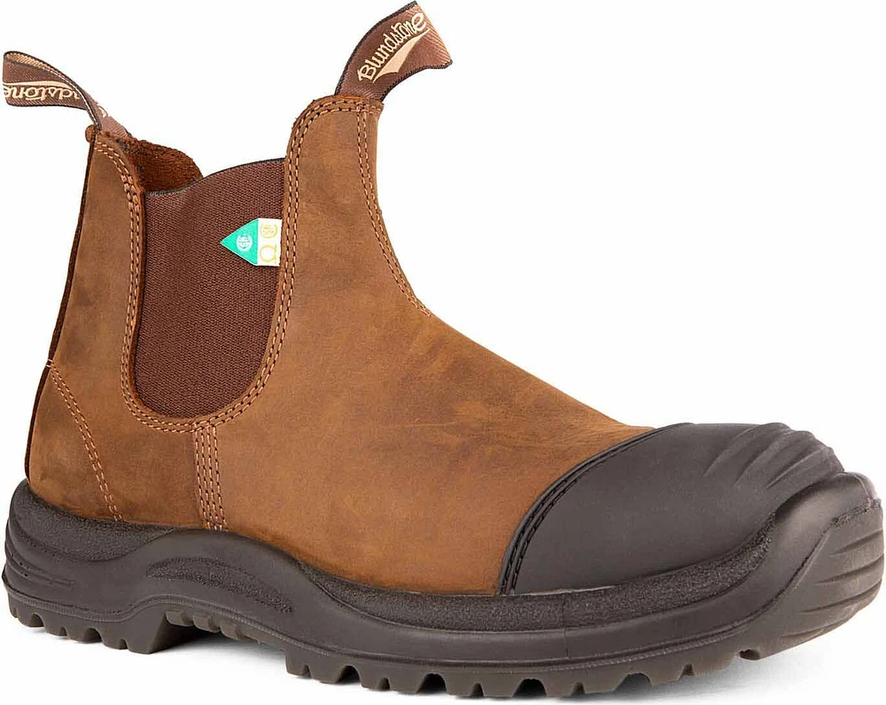 Blundstone 169 - Work & Safety Boot Rubber Toe Cap Saddle Brown