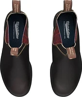 Blundstone 2100 - Original Brown With Burgundy Tartan Elastic