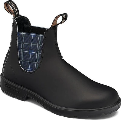 Blundstone 2102 - Original Black With Navy Tartan Elastic