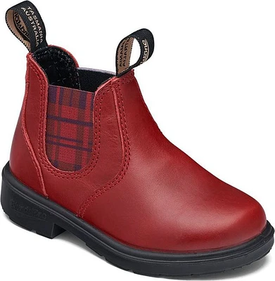 Blundstone 2192 - Kids Red With Burgundy Tartan Elastic