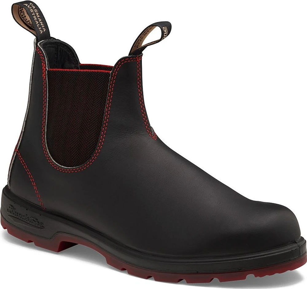 Blundstone 2342 - Classic Black With Red Herringbone Elastic And Sole