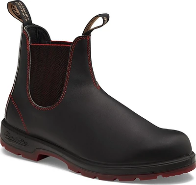 Blundstone 2342 - Classic Black With Red Herringbone Elastic And Sole