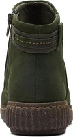 Caroline Derby Dark Green Suede