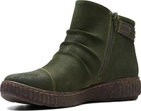 Caroline Derby Dark Green Suede