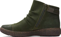 Caroline Derby Dark Green Suede