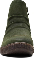 Caroline Derby Dark Green Suede