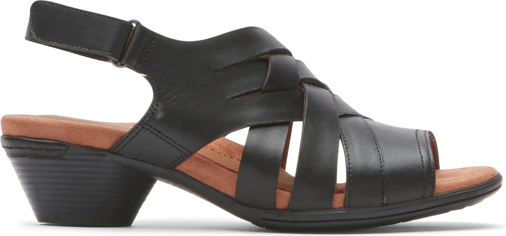 Laurel Woven Sandal Black