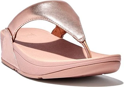 Lulu Leather Toe Post Rose Gold