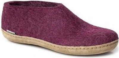 Wool Felt Shoe Leather Sole Cranberry