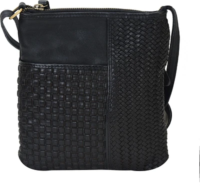 Pixie Woven Crossbody Black