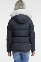 Ladies 3Q Jacket Navy-natural