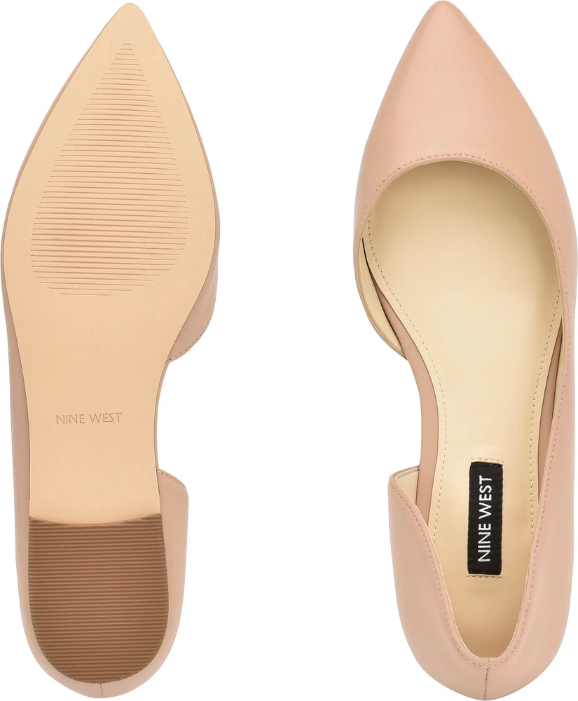 Blaha Chic Cream Flat Shoe