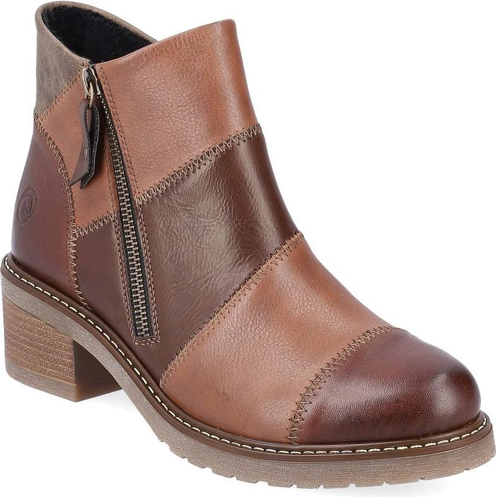 Chestnut Side Zip Boot