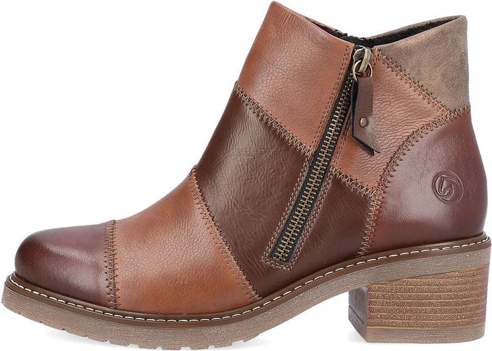 Chestnut Side Zip Boot