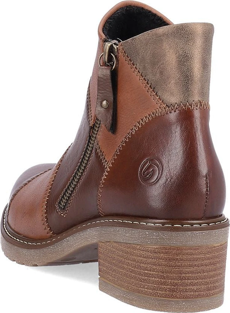 Chestnut Side Zip Boot