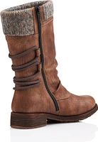 D8070-25 - Brown Tall Side Zip Boot