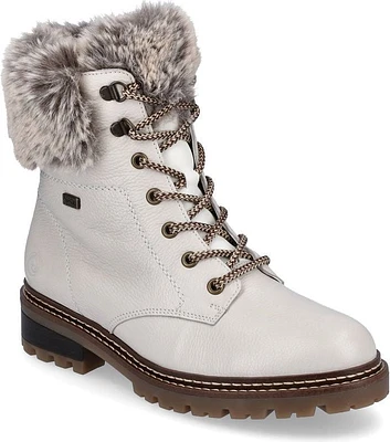 White Lace Up Boot