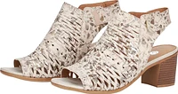 Beige Metallic Perforated Sandal