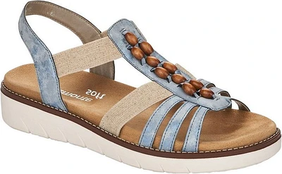 Blue/Grey Elastic Sandal