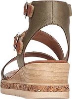 Forest Ankle Strap Wedge Sandal