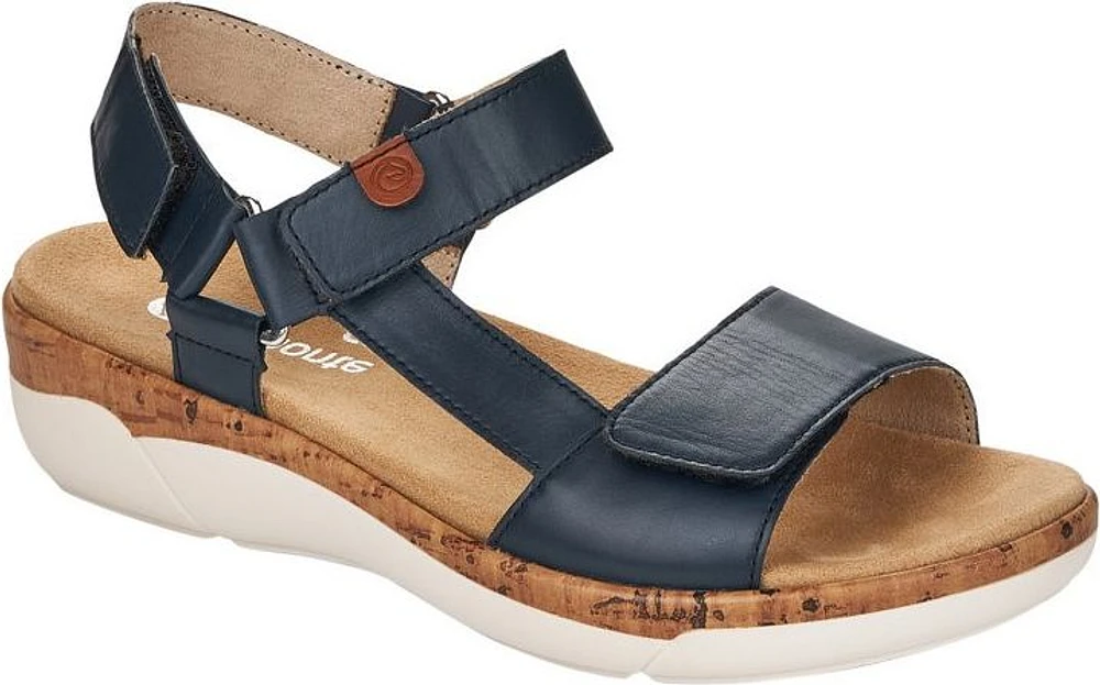 Navy Velcro Strap Sandal