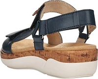 Navy Velcro Strap Sandal