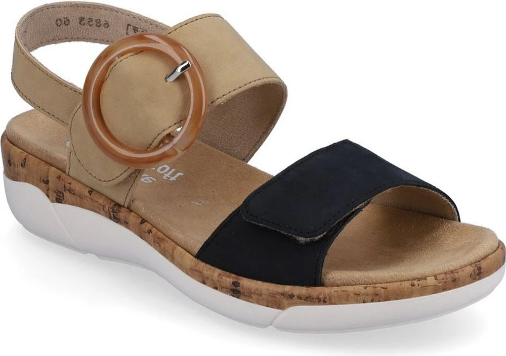 Sand/Navy Sandal