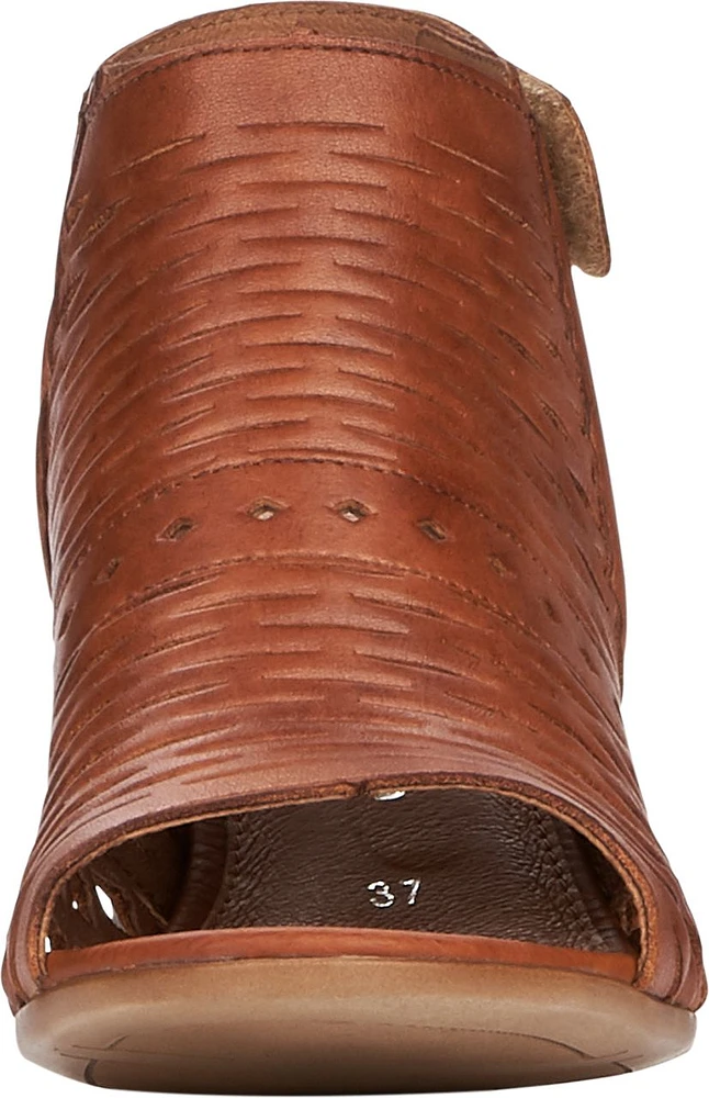 Tan Perforated Sandal Backstrap