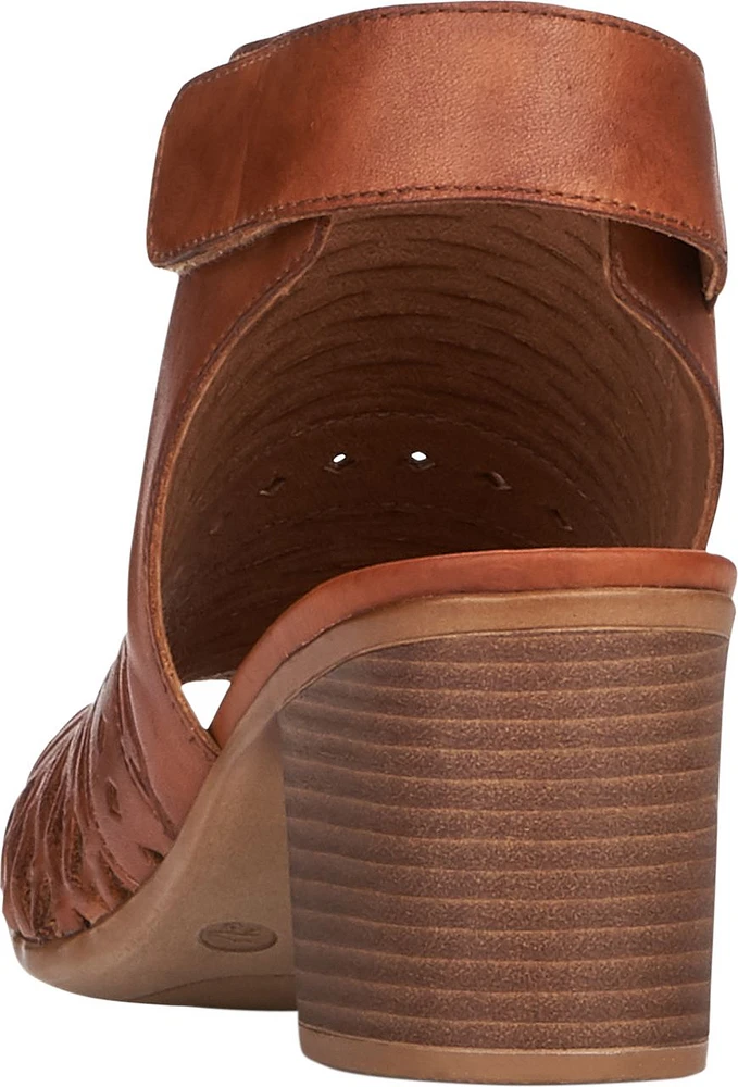 Tan Perforated Sandal Backstrap