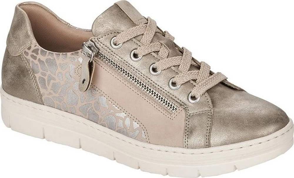 Grey Giraffe Print Lace Up