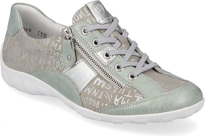 Mint Pattern Lace Up