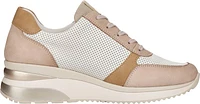 Sand/White Wedge Lace Up