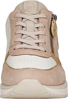 Sand/White Wedge Lace Up