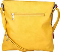 Purse Yellow With Grey/Red Plaid