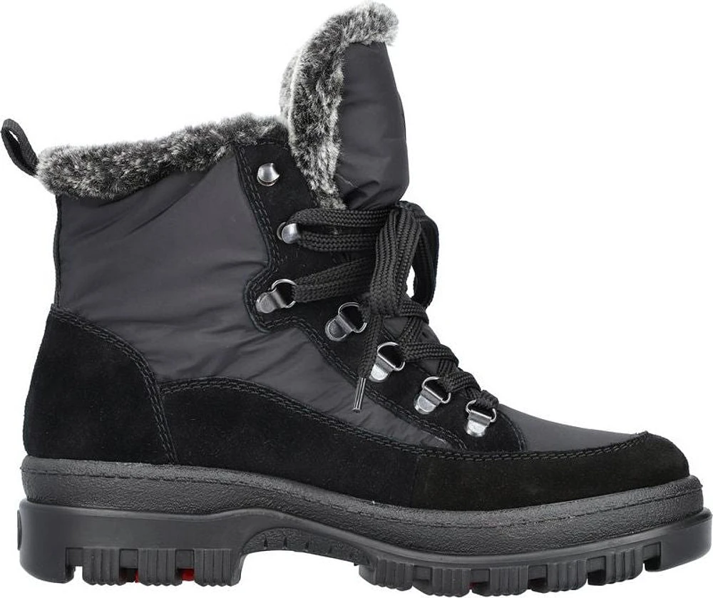 Black Flip Grip Lace Up Boot