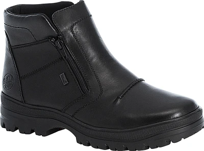 Black Side Zip Warm Lined Boot